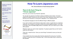 Desktop Screenshot of how-to-learn-japanese.com